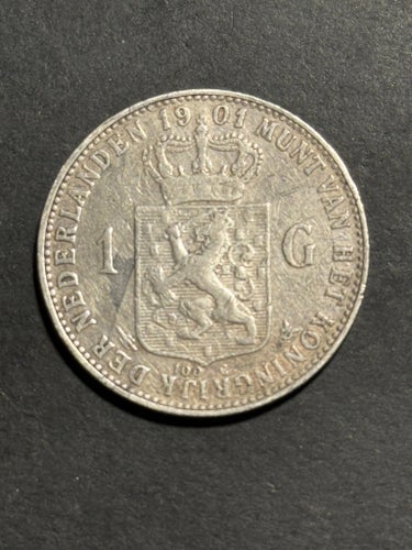 Wilhelmina Koningin Der Nederlanden 1901 1 gulden