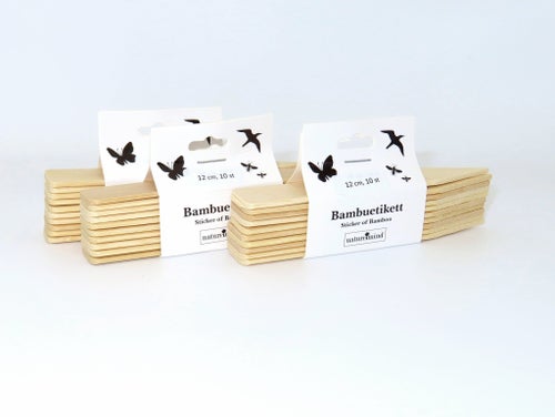 Växtetiketter - Bambu / Sådd Växtodling etc. / 12 cm / 30 styck