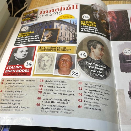 Historiska Brott & Mysterier nr 4-2018 - spännande läsning