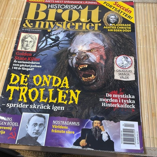 Historiska Brott & Mysterier nr 4-2018 - spännande läsning