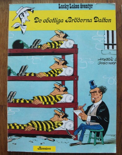 LUCKY LUKE ALBUM NR 29 De obotliga Bröderna Dalton 1977 1:a uppl
