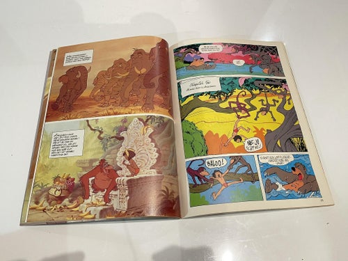Djungelboken Seriealbum 1988 - Walt Disney bok serier illustrationer