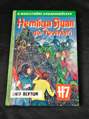Enid Blyton - Hemliga Sjuan gör fyrverkeri (B Wahlströms 1075 H7 1961)