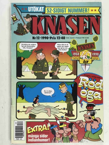 Knasen - 1990:12 FN-VF Med annonsbilaga