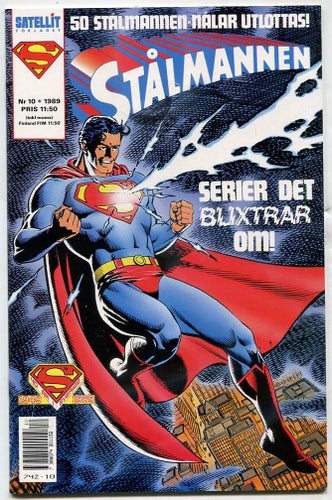 Superman / Stålmannen 1989 Nr 10 Art by J.Byrne Wonder Woman