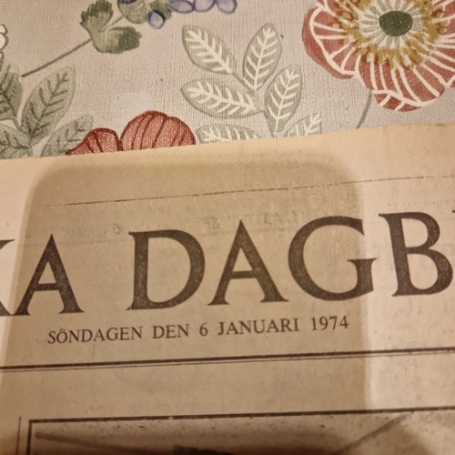 Svenska Dagbladet Söndagen den 6 Januari 1974
