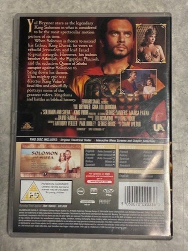 DVD: Solomon and Sheba (1959)
