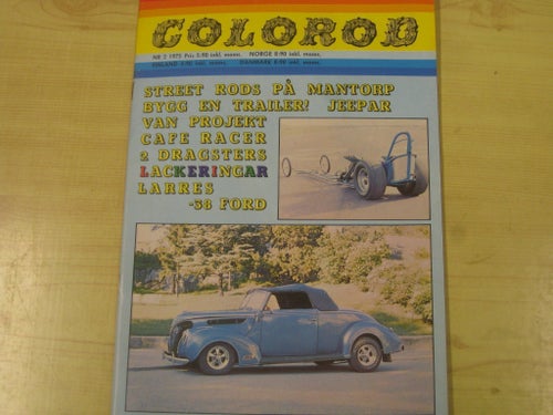 COLOROD Nr 2 1975 Hot Rod Ford 1938 Jeep Volvo PV Lanser Dragster Van