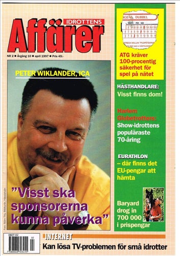 IDROTTENS AFFÄRER 1997 (årgång 10) Nr 1-5 Olsson Wiklander Unger Woods Tivaeus