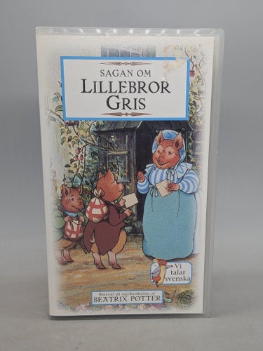 Sagan om Lillebror Gris - Beatrix Potter - Svenskt tal - VHS