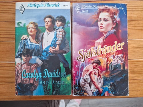 2 st Harlequin Historisk: Den du älskar. Själsfränder