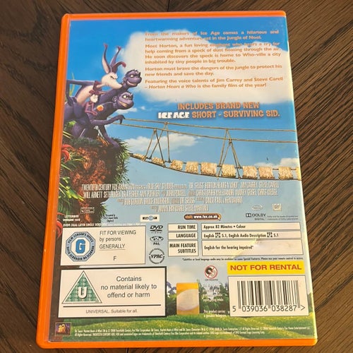 Horton Hears a Who! DVD med Jim Carrey og Steve Carell