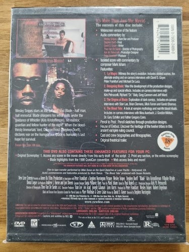 BLADE - WESLEY SNIPES - OBS !! REGION 1 DVD! KRÄVS REGIONS FRI SPELARE