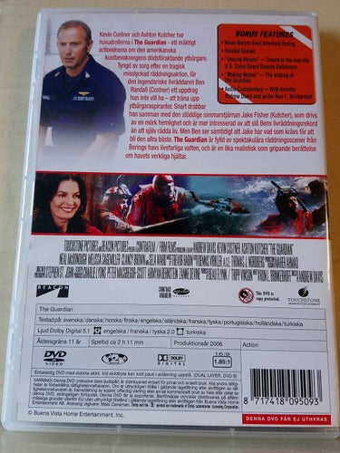 The guardian, Dvd