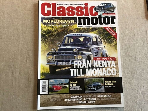 CLASSIC MOTOR NR 4 2023 VOLGA GAZ,RALLY VOLVO PV,GHIA,ENGELBREKT MC,FRAM KING,