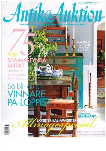 ANTIK & AUKTION 2018 - Nr 5-12 - 8 av 12 tidningar