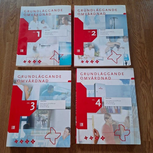 Grundläggande omvårdnad 1-4 (komplett) Toppskick!!