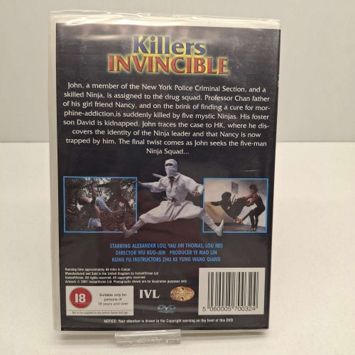 The Ninja Squad Killers invincible - DVD-Film, Ingen Svensk text, Fint skick