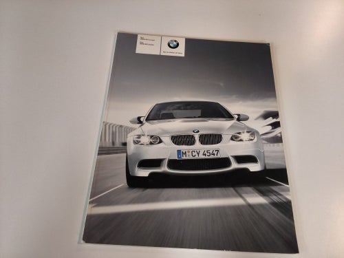 Broschyr BMW M3 Coupé och BMW M3 Sedan