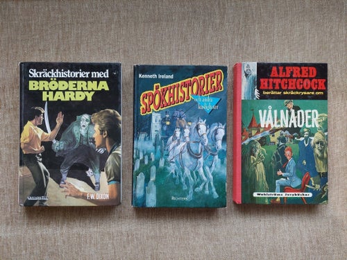 3 st Skräck böcker - Skräckhistorier - vålnader - Spökhistorier