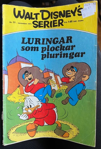 Walt Disney's Serier Nr 11 november 1971 Luringar som plockar plurigar