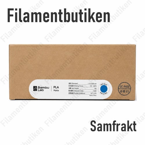 Bambu Lab PLA Matte Filament Marinblå/Marine Blue