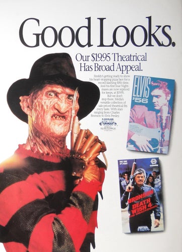 MEDIA HOME ENTERTAINMENT VIDEO - WE GOT IT ALL, REKLAMBLAD 1989