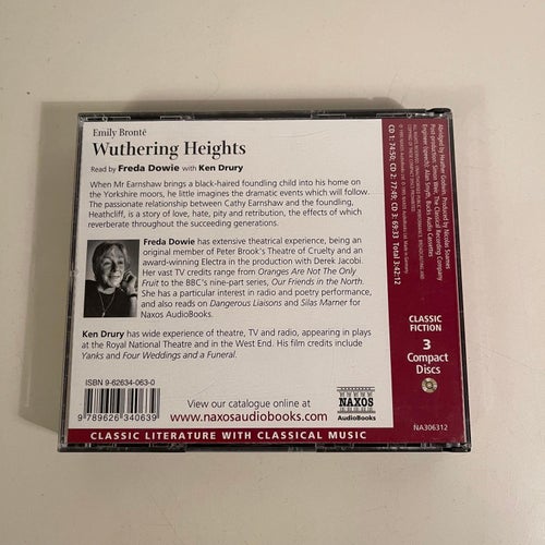 Ljudbok på CD - Emily Bronte - Wuthering Heights på Engelska! 3 disc. Classic