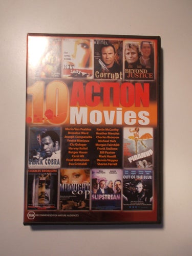 TEN ACTION MOVIES 4-disc DVD Import Keitel Rutger Hauer Bronson Hamill mm