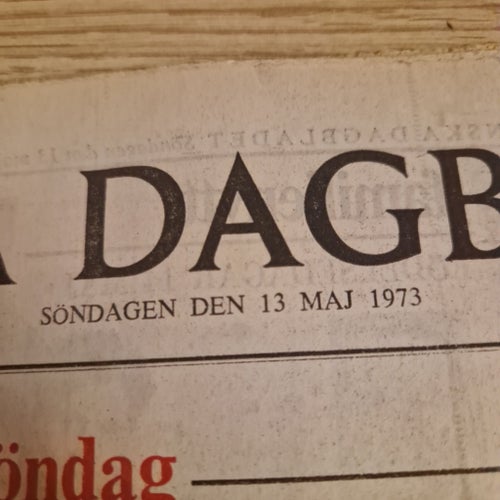 Svenska Dagbladet 13 maj 1973