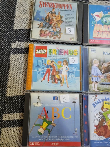 Svensktoppen, friends lego, matte raketen, mors lilla ole mm