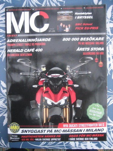 MC Folket  Nr:1-2020 (Triumph Street Triple RS, Ducati Streetfighter V4 S)