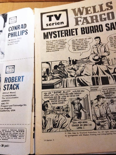 TV-serier 1964 nr 7 Wells Fargo och det okända