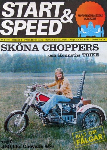 Start & Speed 1973-9 P1800.Malibu SS.Amazon.142.VW Trike.H-D