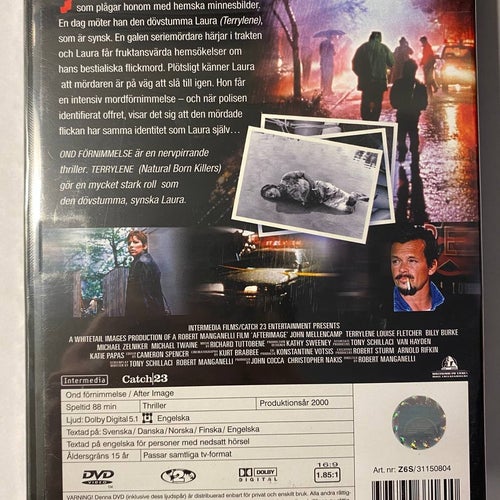 DVD Ond Förnimmelse / After Image John Mellencamp Billy Burke INPLASTAD