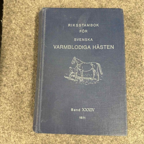 Riksstambok för svenska varmblodiga hästen 1971