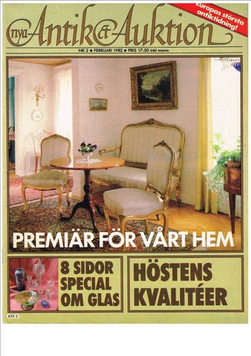 Nya ANTIK & AUKTION 1982 Nr 1-12 - komplett årgång 11 tidningqr