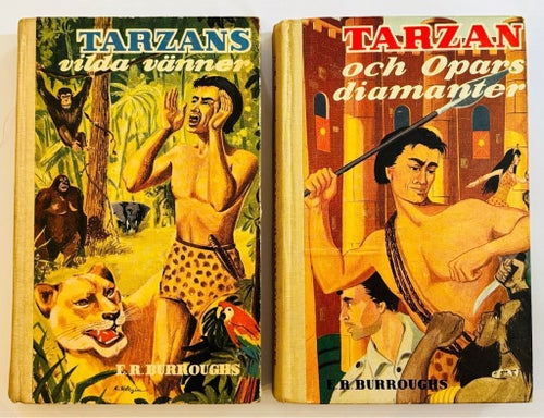 Tarzan serietidningar 70-80 tal + böcker – stor lott