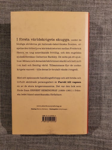 Farväl till vapnen av Ernest Hemingway