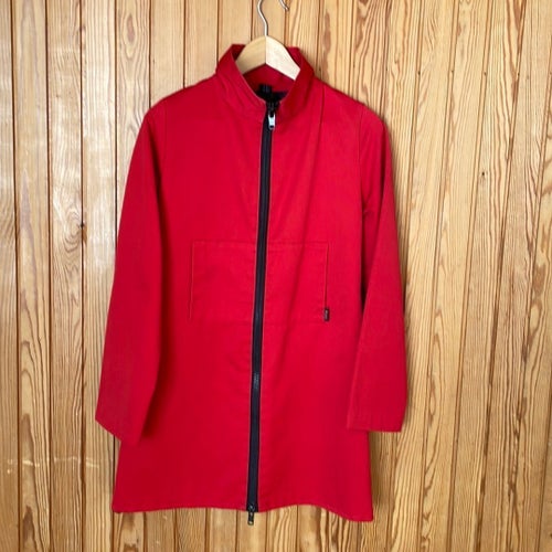 ZULU DESIGN röd jacka vintage storlek S (XS) Swedish Design 90s red jacket