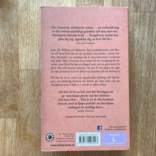 Ett litet liv av Hanya Yanagihara, Bonnier Pocket