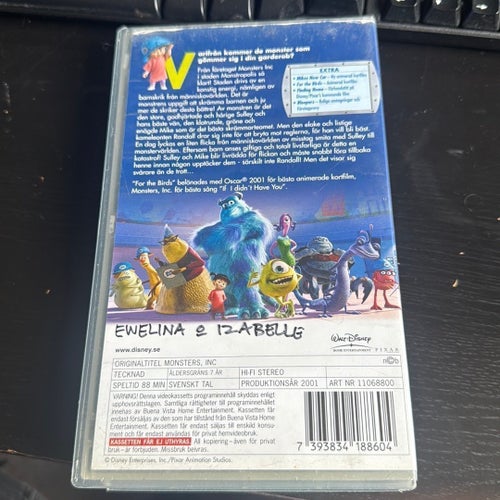 Monsters, Inc. VHS