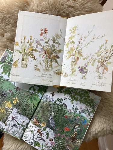Året i blommor av Marthe Seguin-Fontes, en årskalender och Naturens Hemligheter