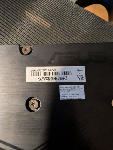 ASUS Dual GeForce RTX 2080S EVO V2 8GB