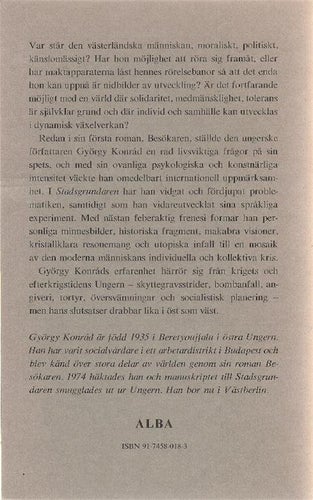 György Konrad: Stadsgrundaren.