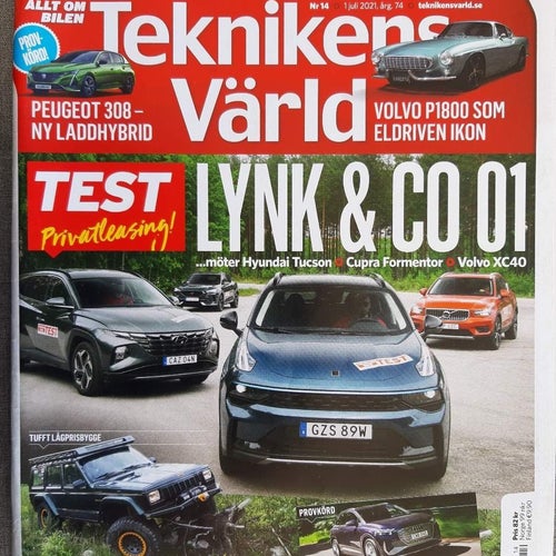 Teknikens Värld 14 2021: Volvo XC40, Cupra Formentor, Hyundai Tucson, Lync & Co