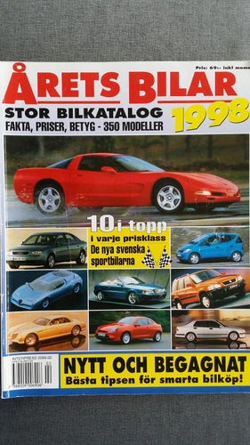 Årets bilar 1998 - bilkatalogen typ "Alla bilar"