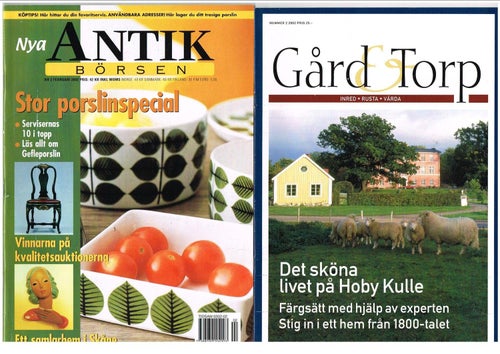 ANTIKBÖRSEN 2002 Nr 1-6, 9-12 = 10 av 11 tidningar