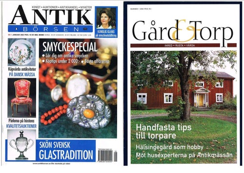 ANTIKBÖRSEN 2002 Nr 1-6, 9-12 = 10 av 11 tidningar