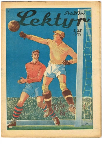 LEKTYR Nr 22 1945 (årg. 23) - omslag: fotboll - baksidan: Filimon